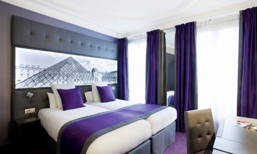 The  Twin Rooms of the Hotel Bestwestern Nouvel Orleans